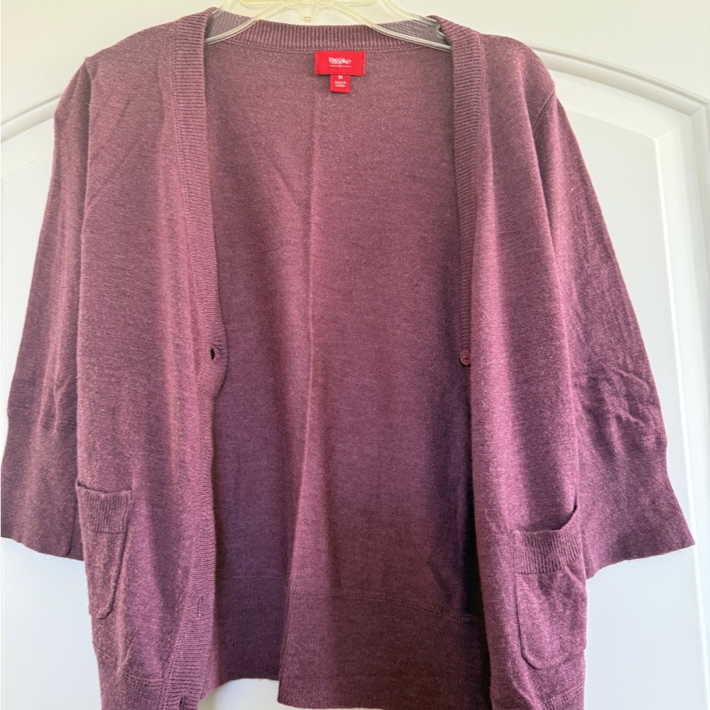 Stylish Women's Cardigan in Rich Purple